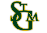 Green and gold logo with the letters