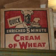 Vintage Quick Enriched 5 Minute Cream of Wheat box in red, cream, and black packaging