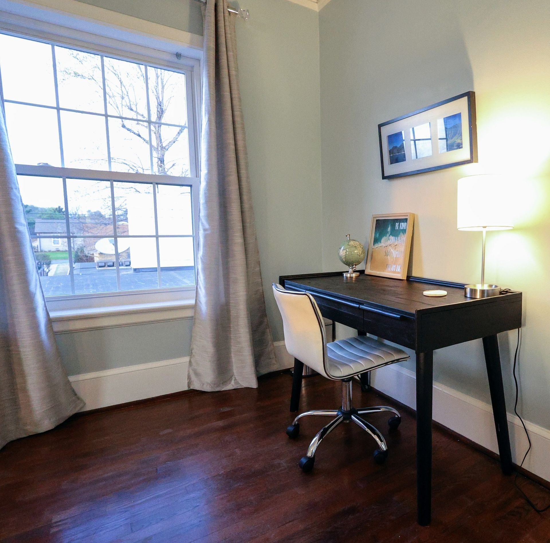 desk and chair