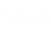 Un logo blanc avec un texte stylisé, comportant des lignes horizontales.