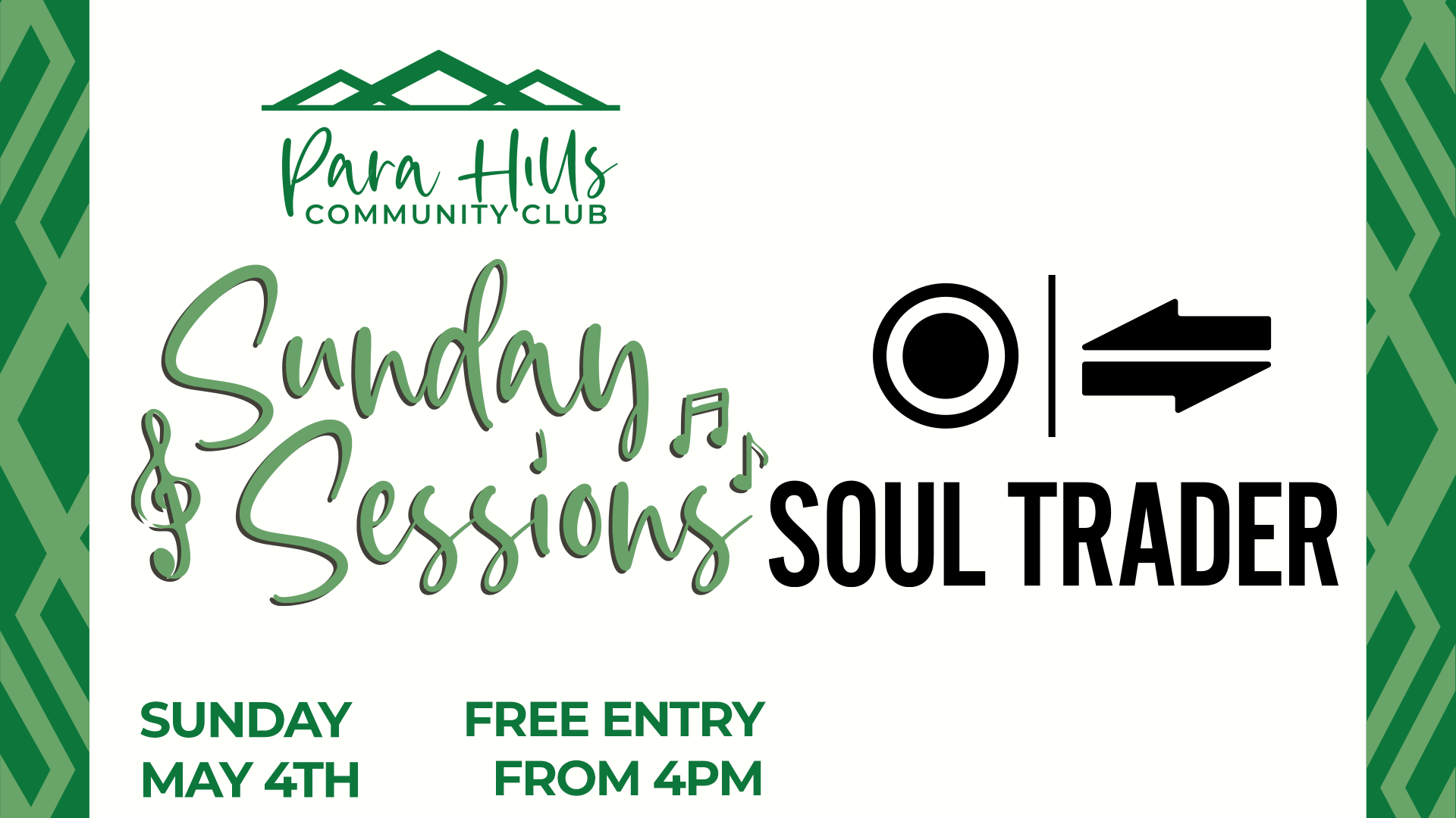 A poster for steve doolan 's sunday sessions on march 16th