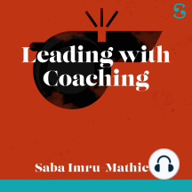 Podcast cover: red background with a black whistle icon, the text