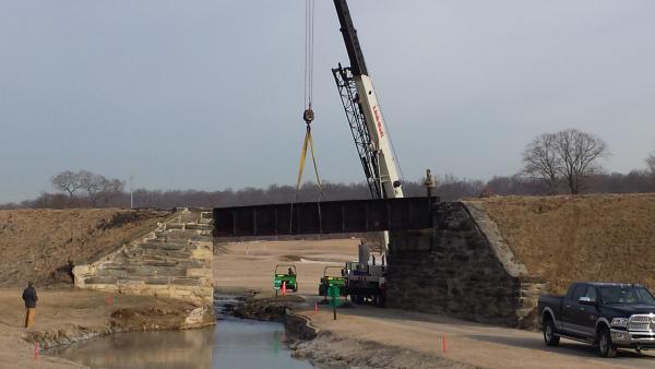 Bridge Removal at Philadelphia Cricket Club — Chalfont, PA — Lift Tech Crane and Rigging