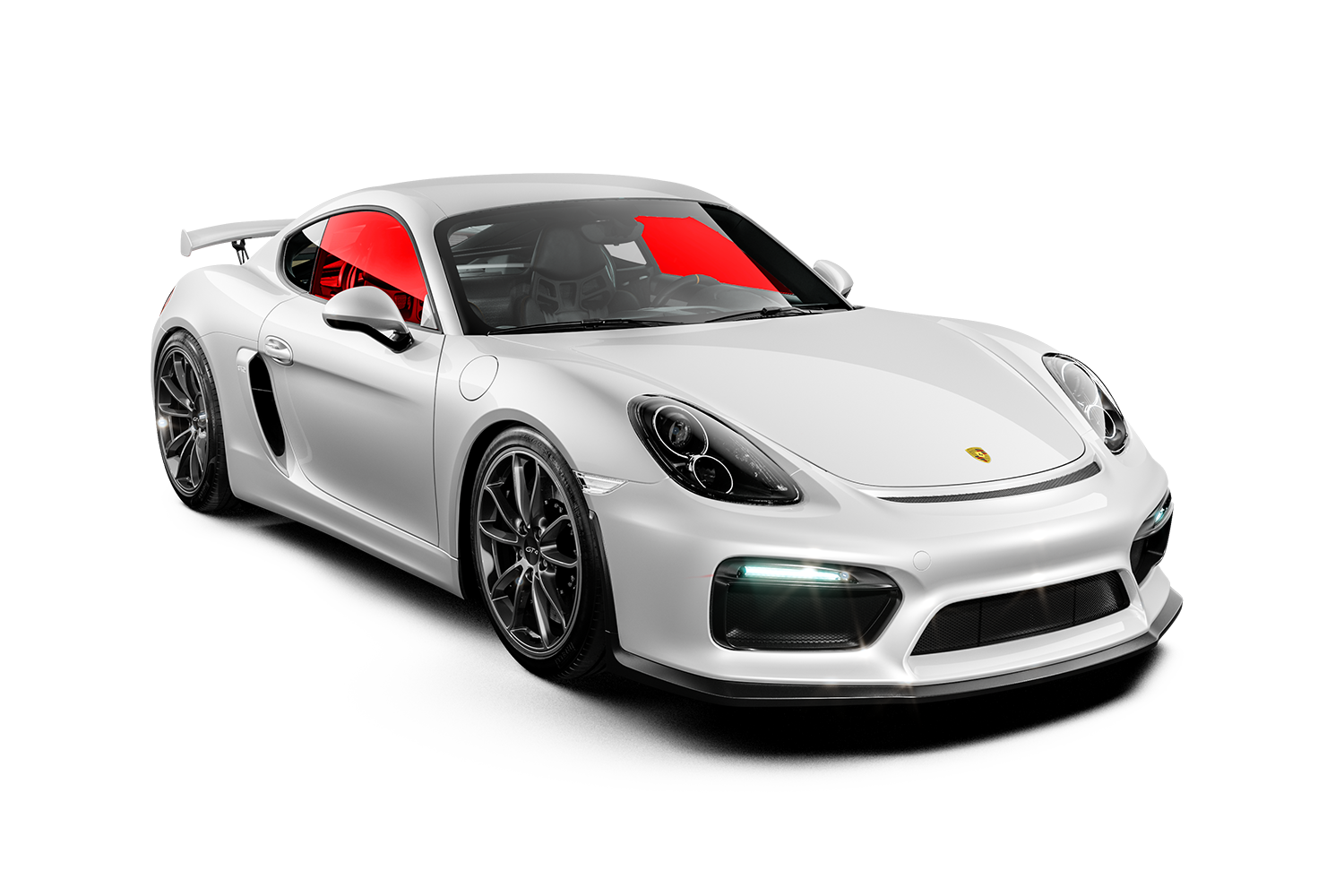 front two windows red