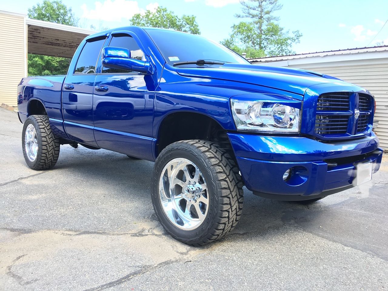 blue pickup