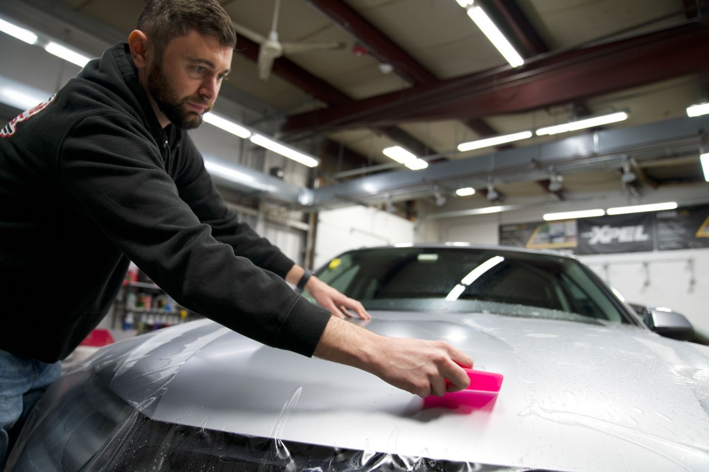 paint protection film hood