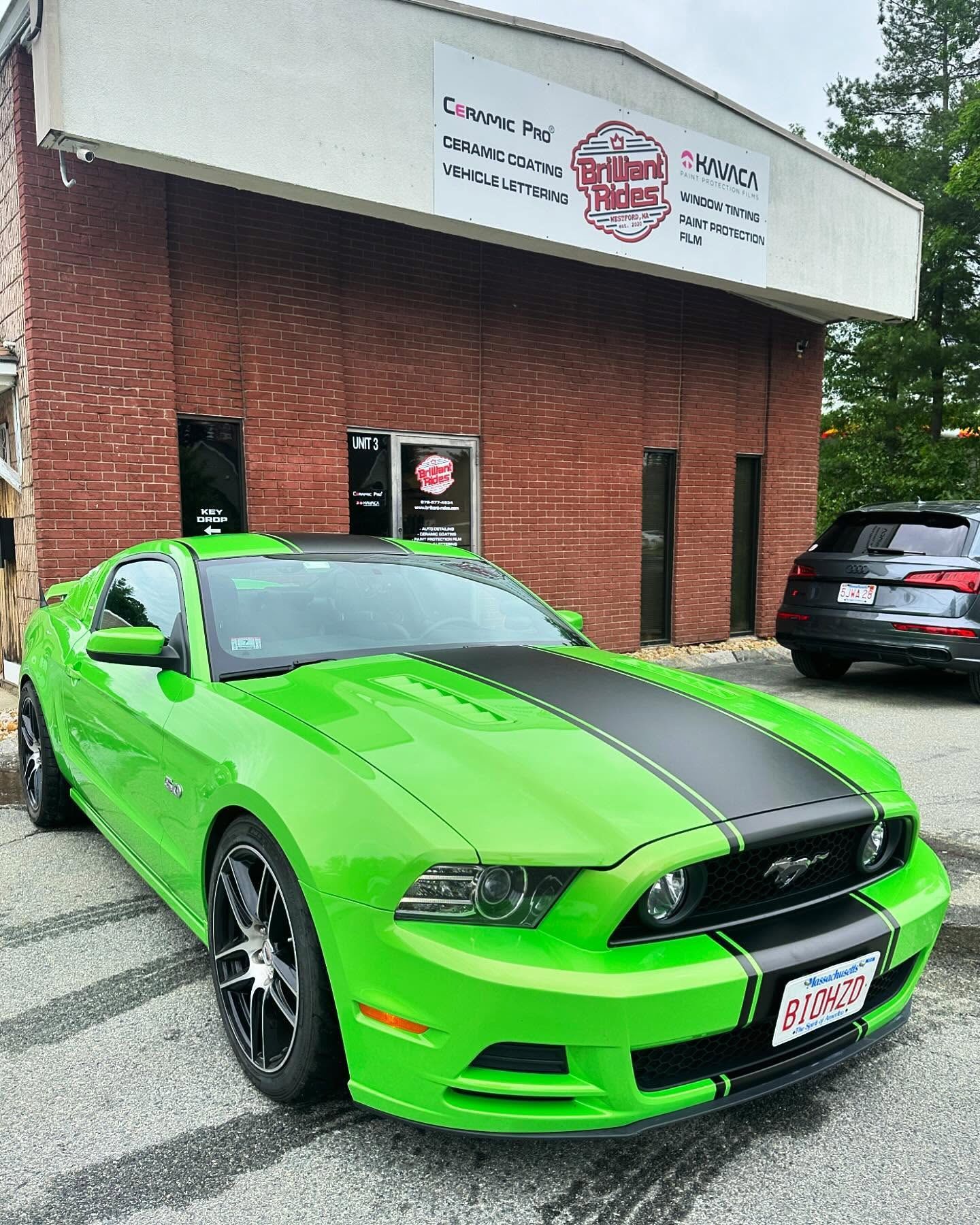 stripes mustang