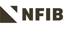 NFIB logo in black and white with a stylized triangular icon