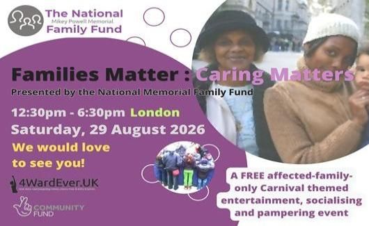 Families Matter, Caring Matters event flyer