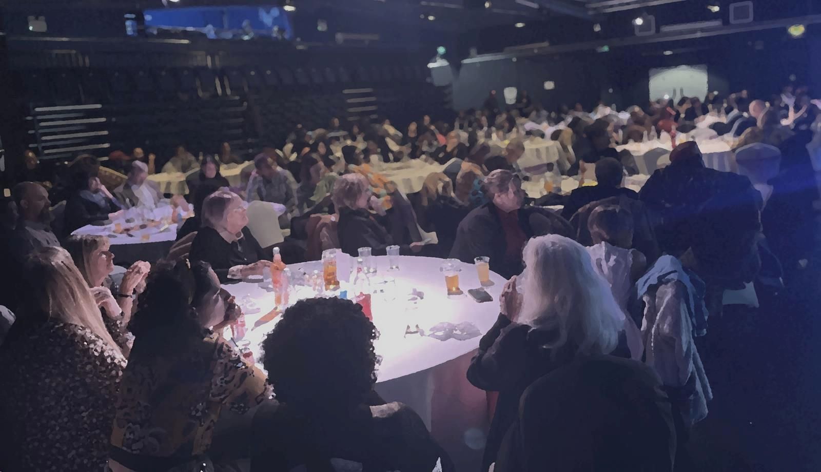 People attending an event