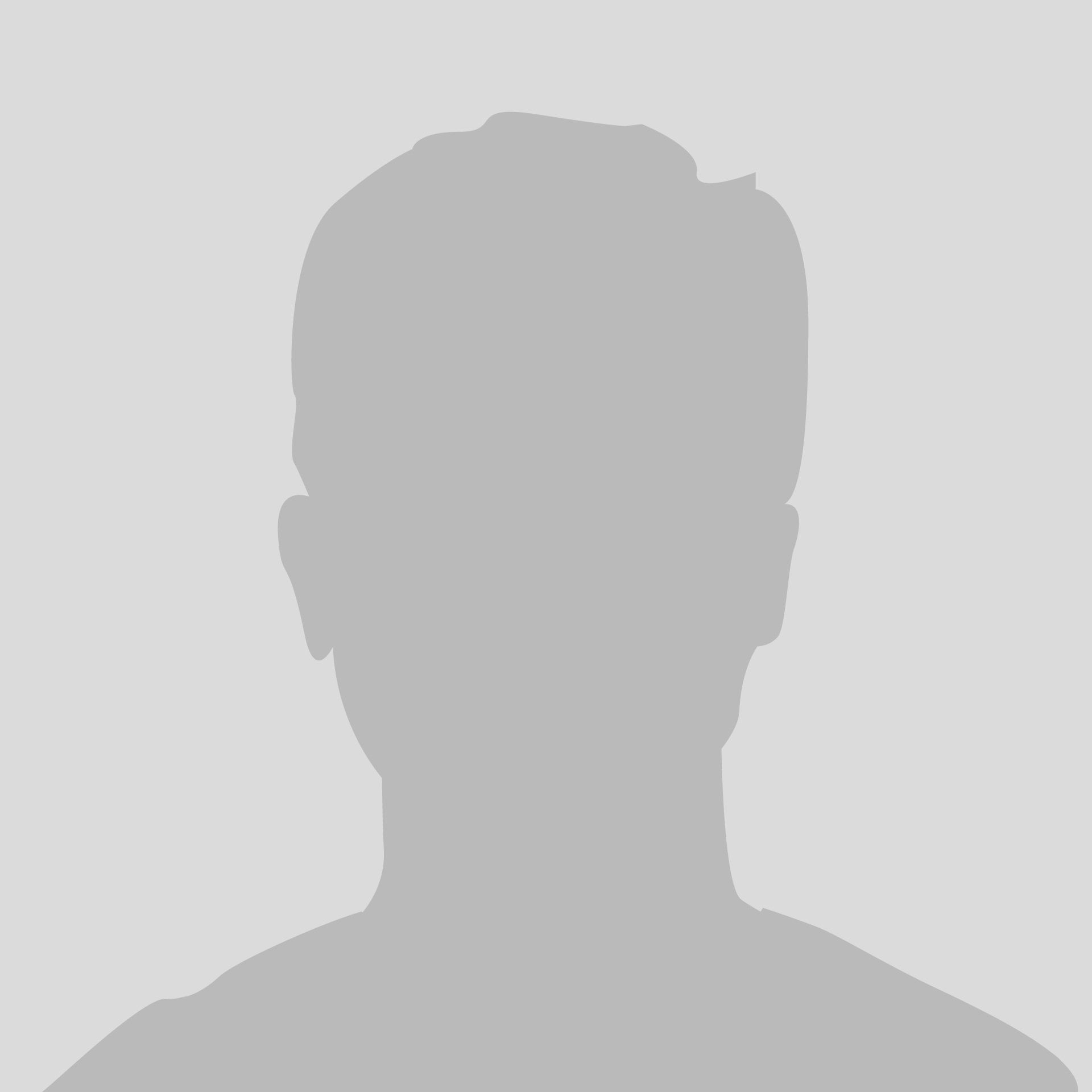 a silhouette of a man 's head on a white background .