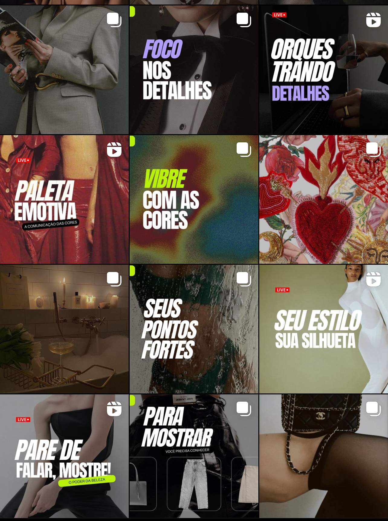 imagem do feed do instagram privado