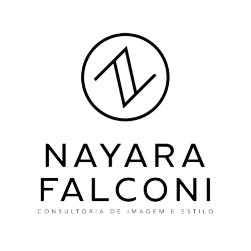 The logo for nayara falconi consultoria de imagem e estilo