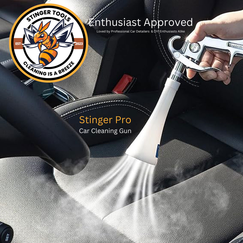 Stinger Pro cleaning a car seat