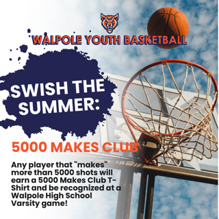 Walpole Youth Basketball poster: