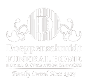 Deeppenschmidt Funeral Home logo with ornate monogram and &ldquo;Family Owned Since 1923&rdquo; text