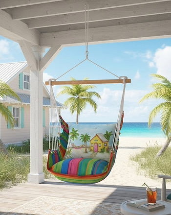 Magnolia Casual Swing Set 4 piece Swing Chair with cushions sold at Island Vibes Key Largo Florida Boutique