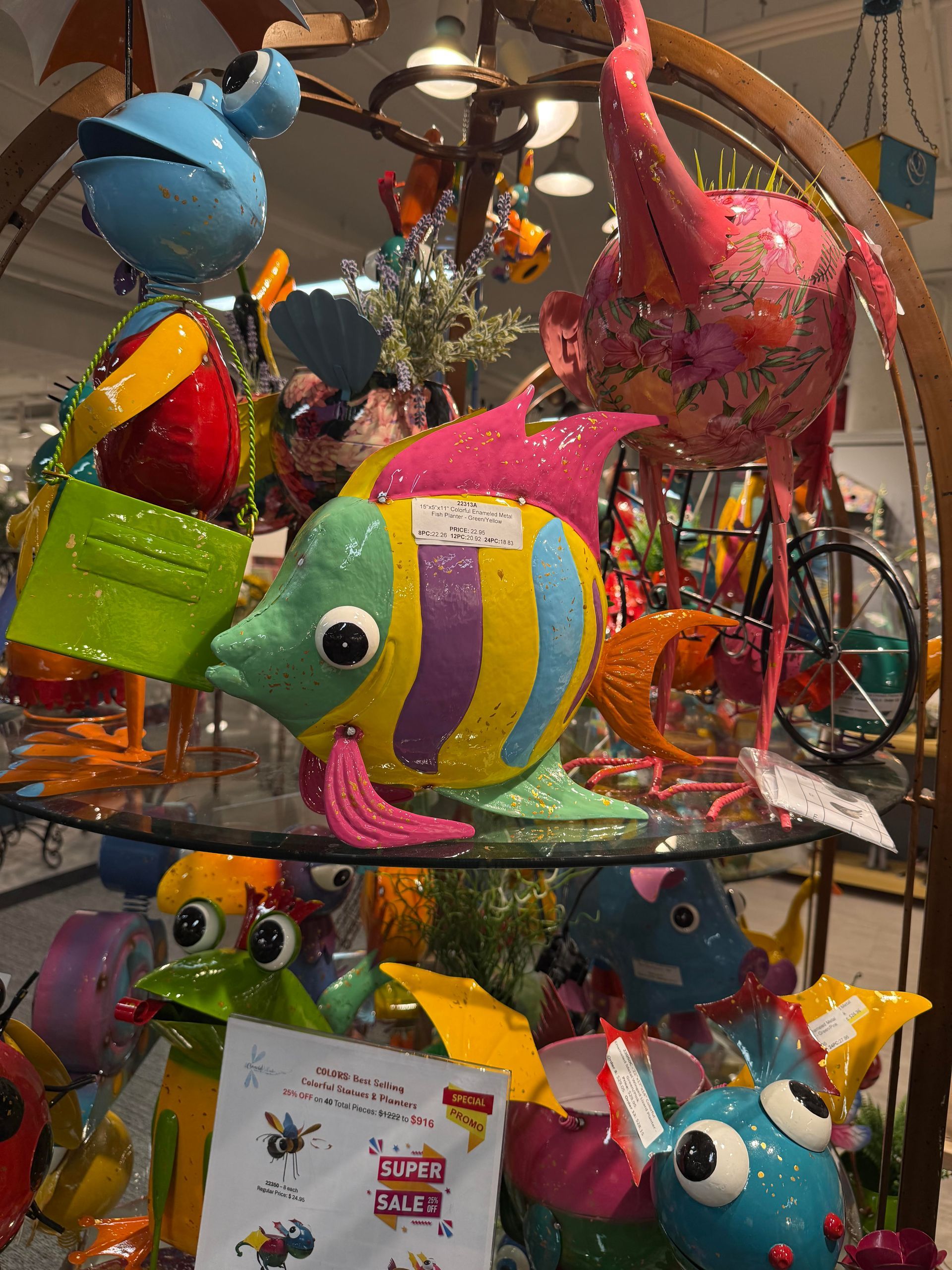 Vibrant Metal Garden Art Vibrant Metal Garden Art at Island Vibes Coastal Décor Boutique in Key Largo