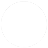 A white circle with a gray outline on a white background.