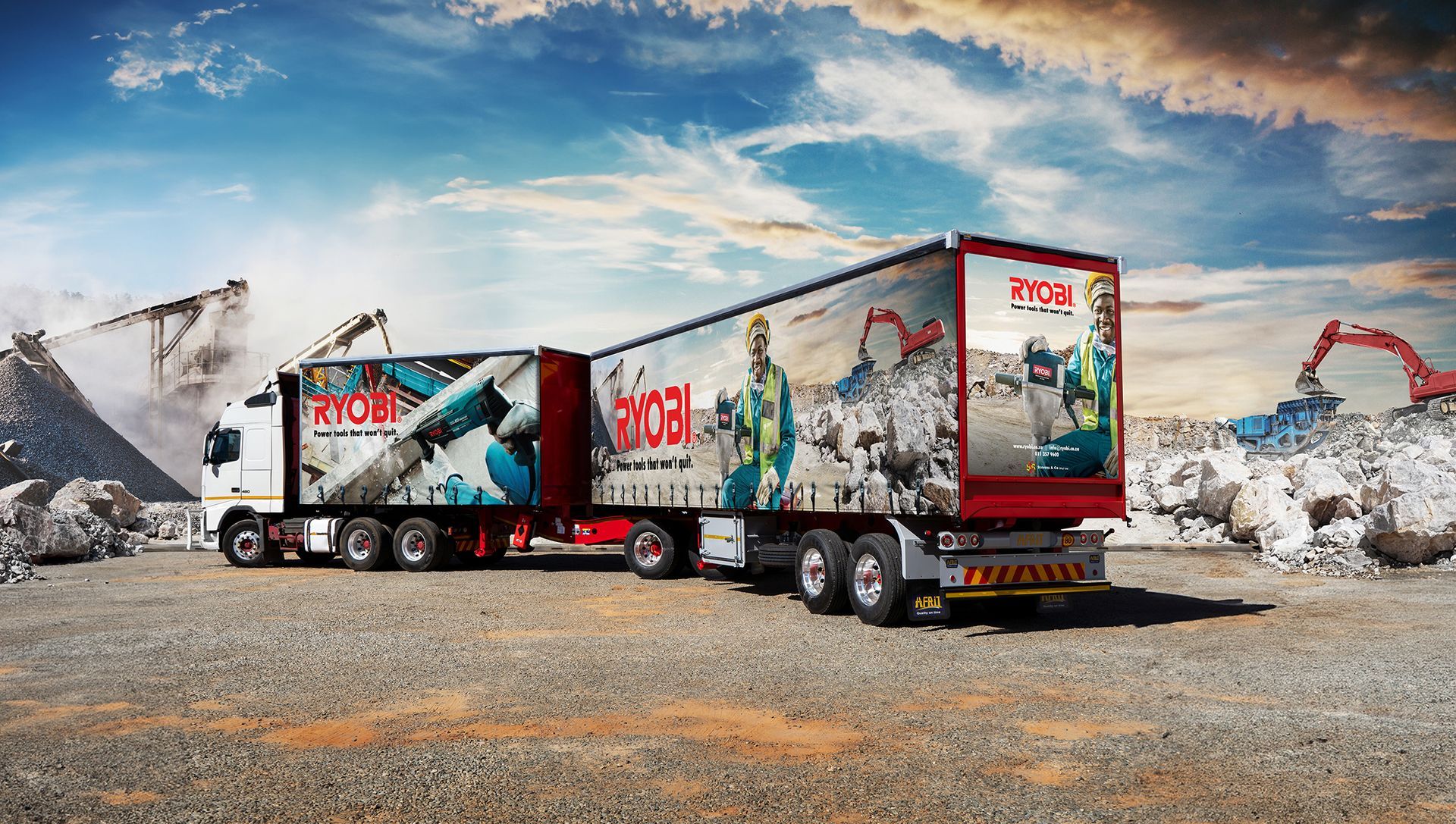 LKDA Drive - ROYBI Branding Partner. Tautliner Printed Trailer Curtains.