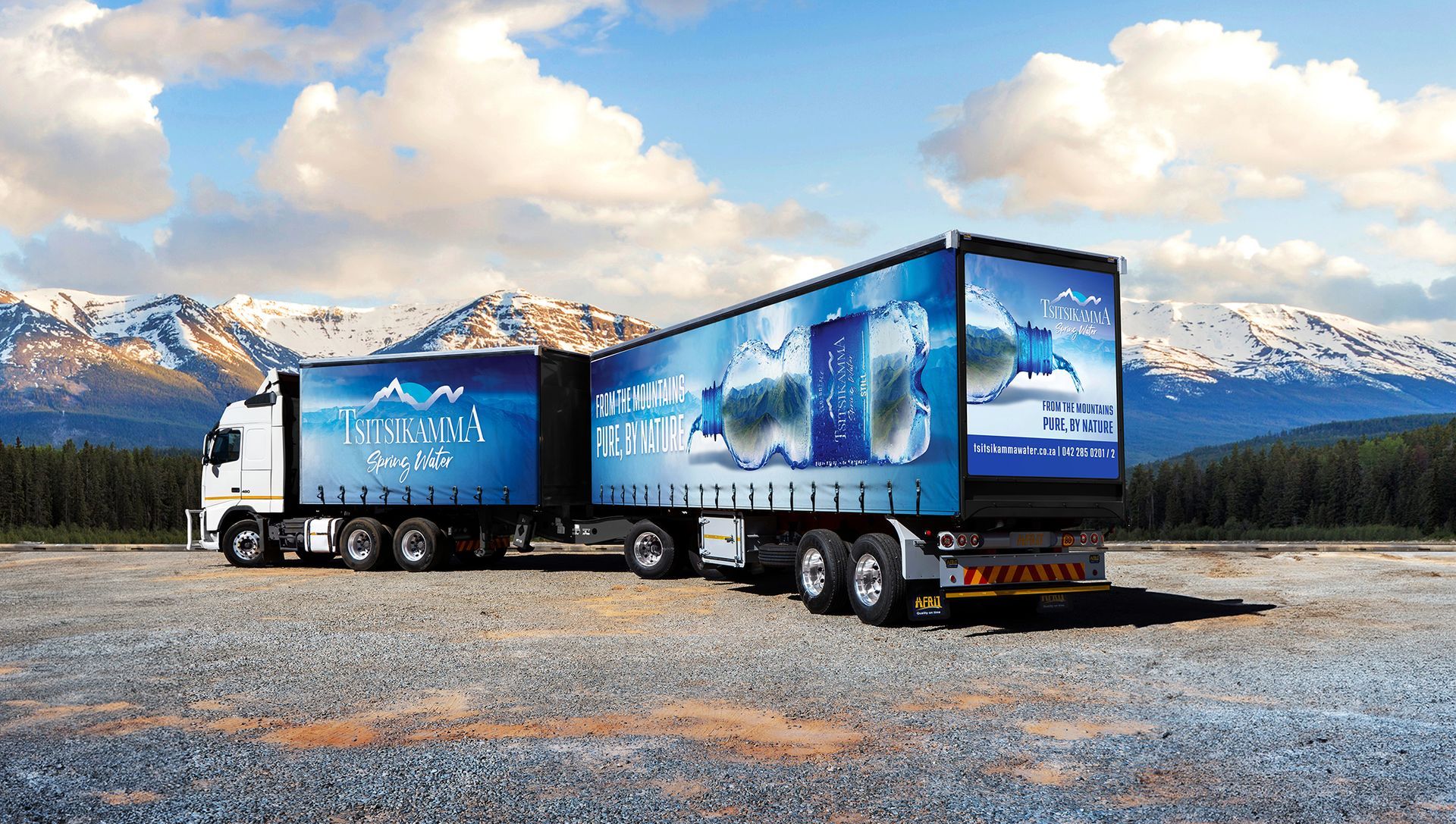 LKDA Drive Tautliner Printed Curtains