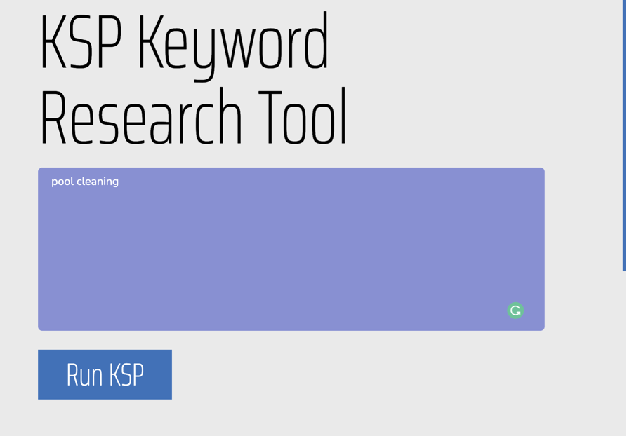 Bruce Clay Free Research tool