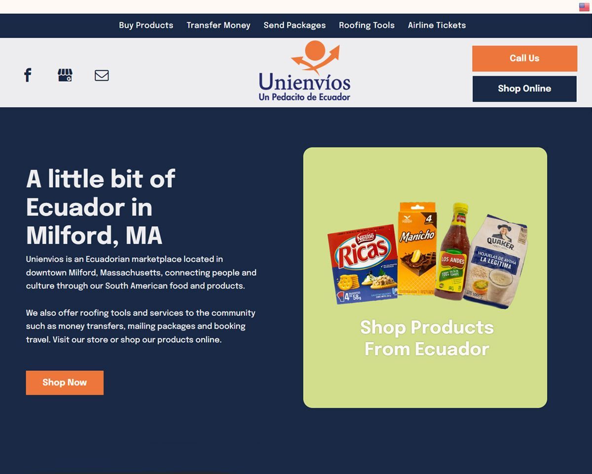 Unienvios Site