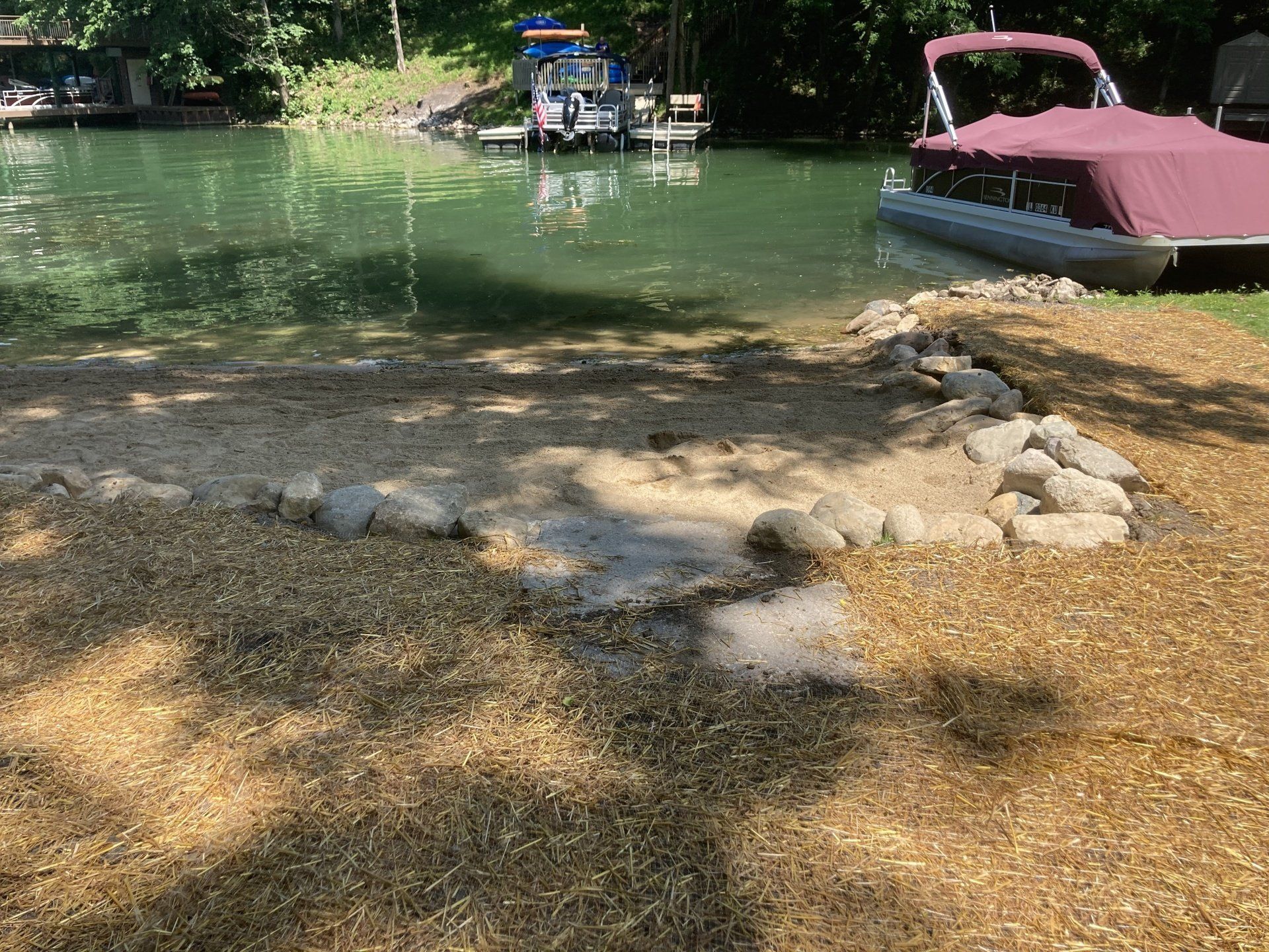 Private beach