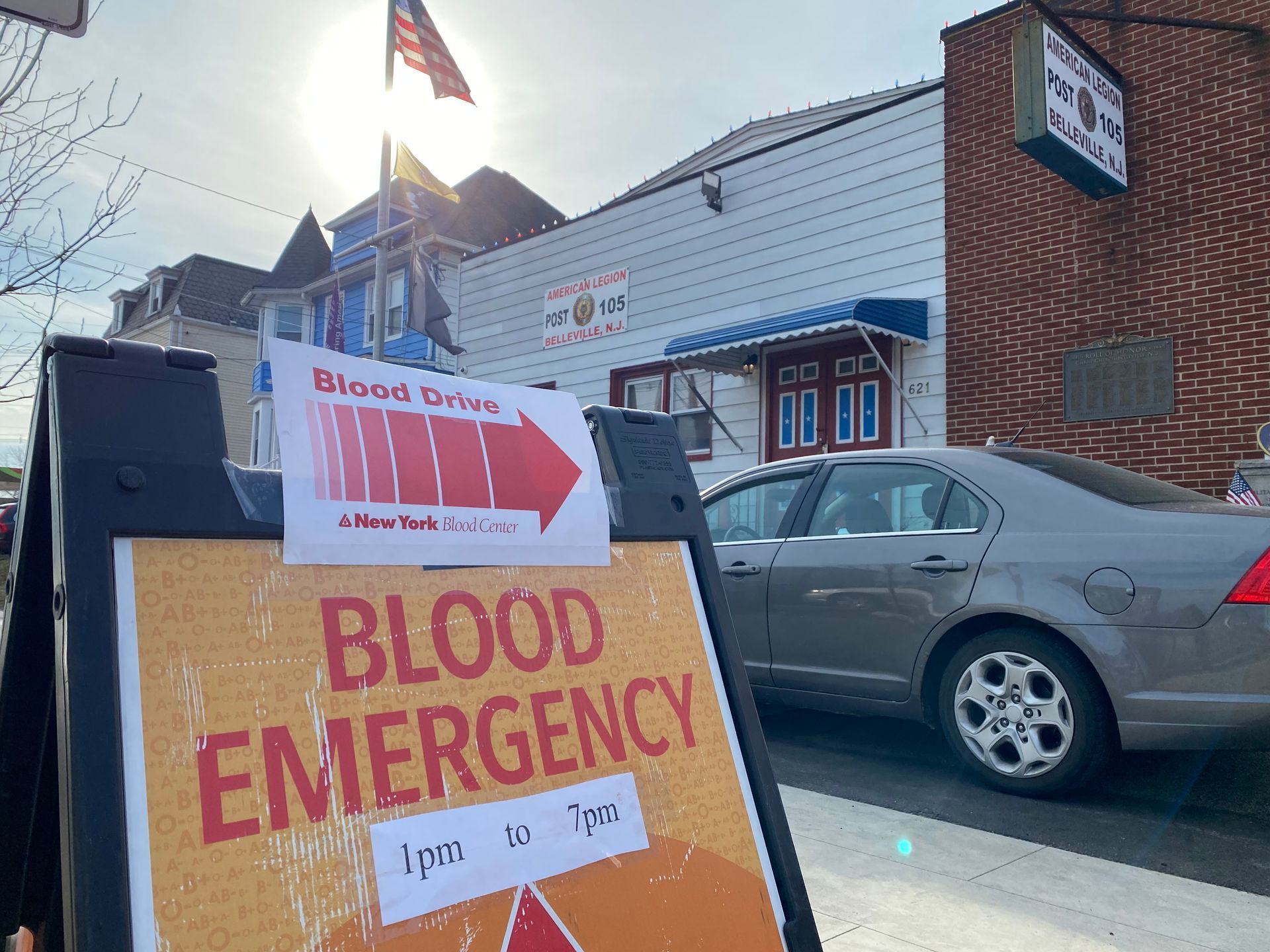 Sign for a blood drive: 