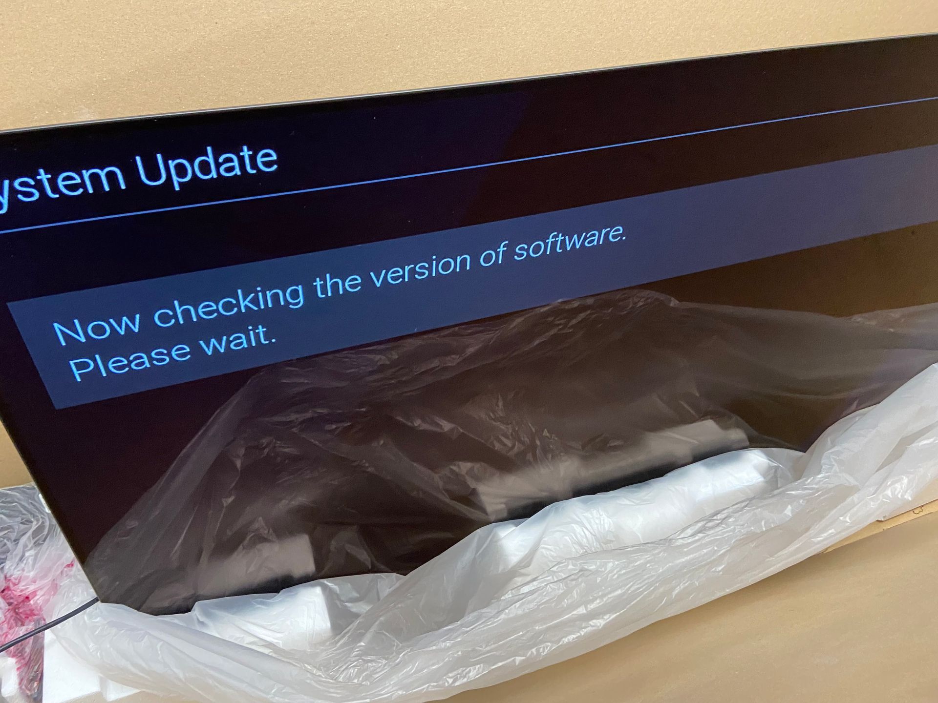 TV screen displaying 
