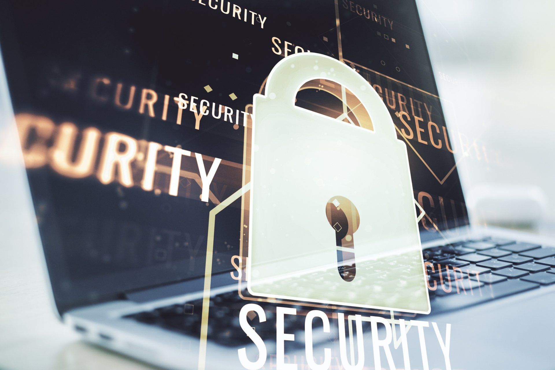 graphic showing a padlock