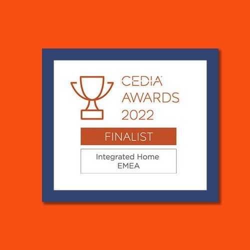 2022 CEDIA Awards Finalist for the Integrated Home (EMEA) category logo