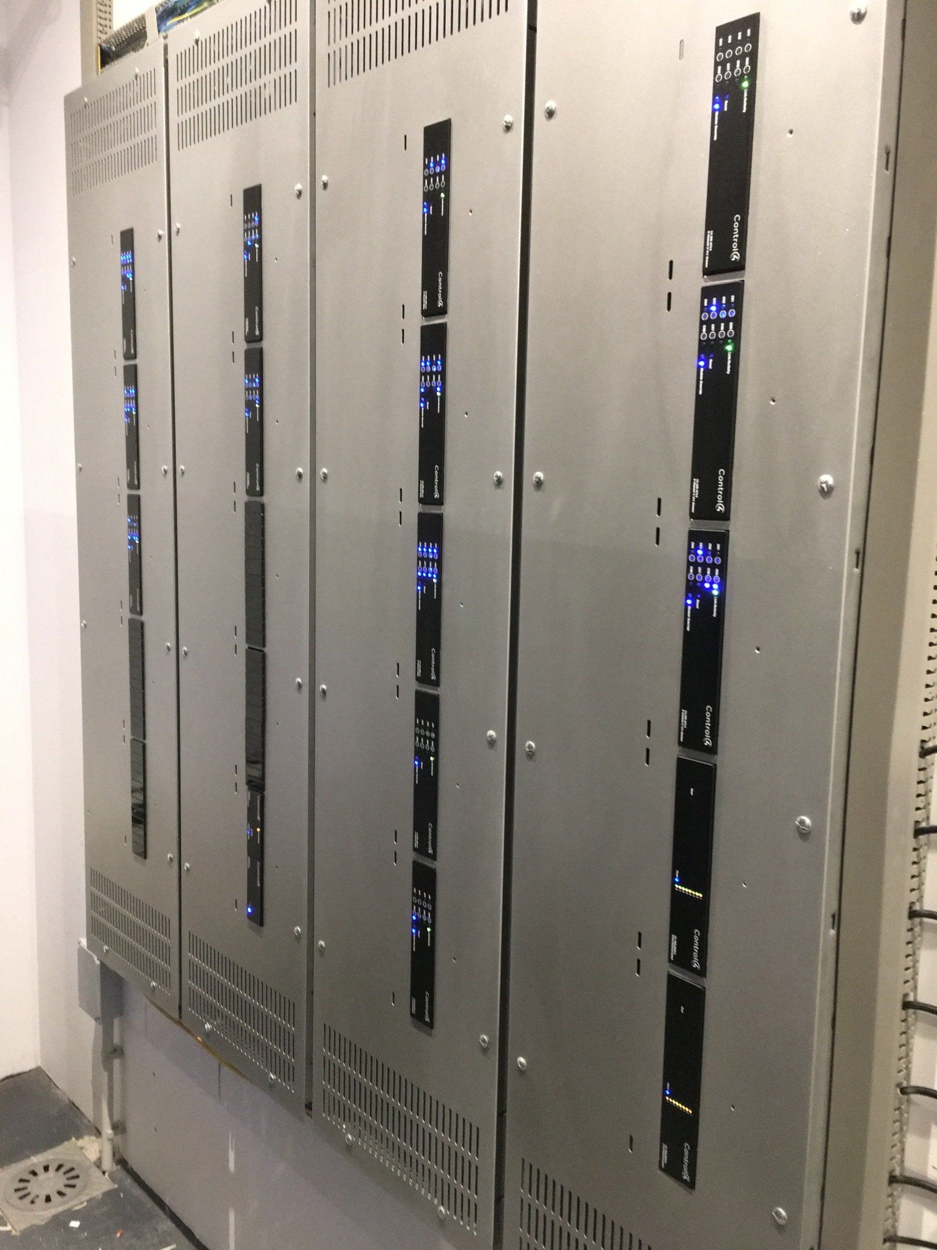 Photograph of  Control4 centralised lighting panels