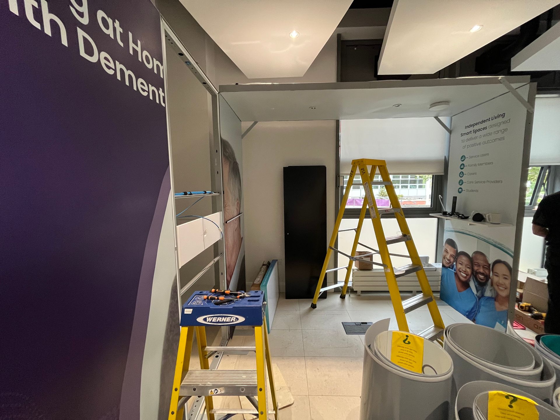 Photograph of 3rd fix at Gillingham College