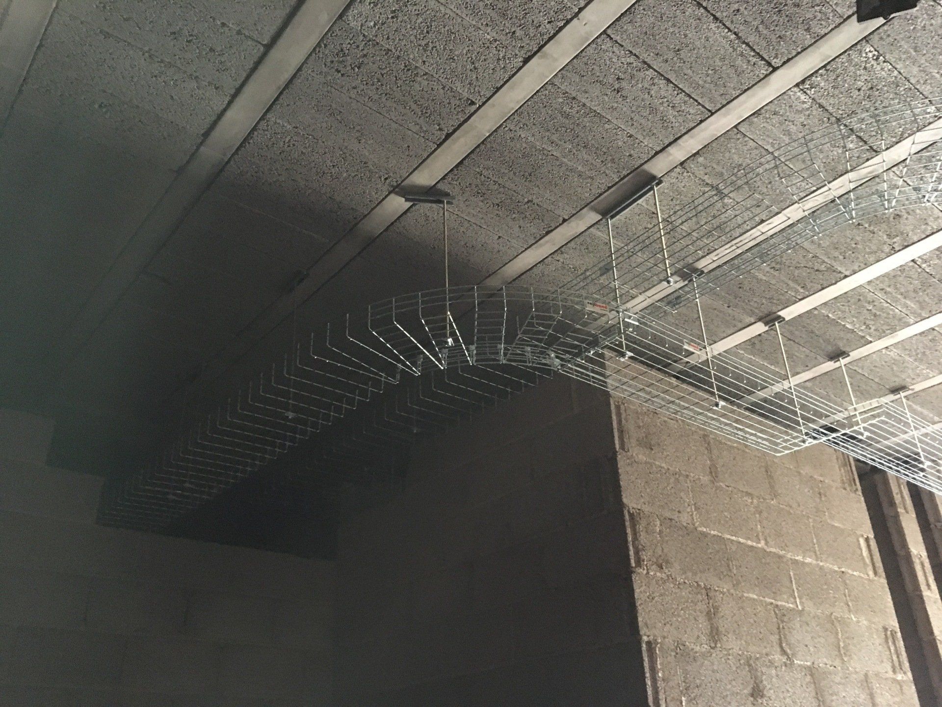 Photograph of basket tray on ceiling