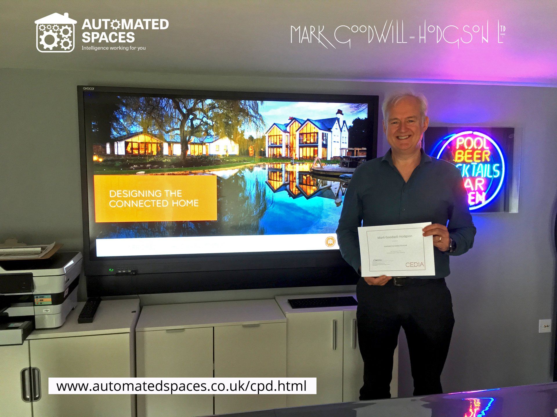 Photograph of Mark Goodwill-Hidgson attending a CPD at Automated Spaces