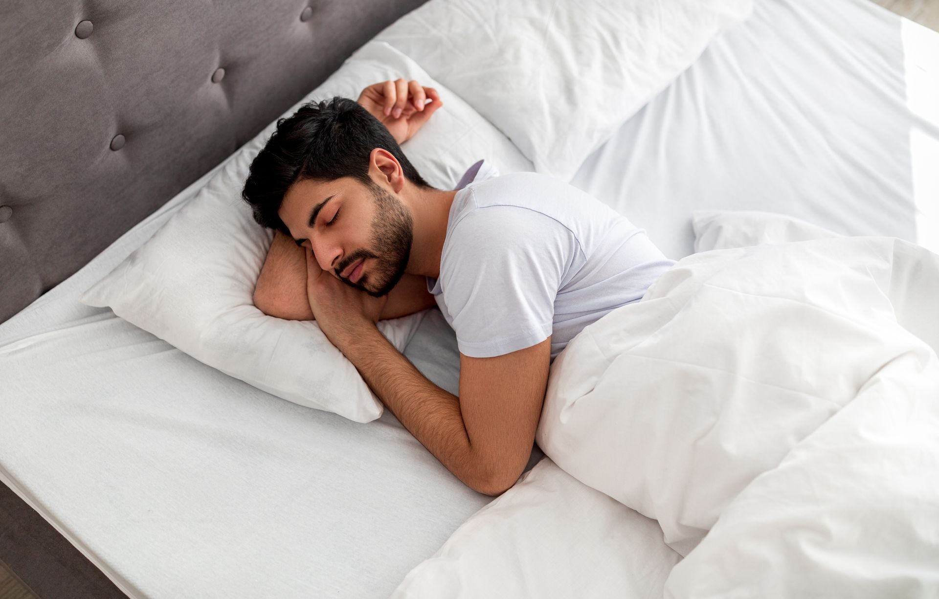 A girl sleeping with her mouth open.