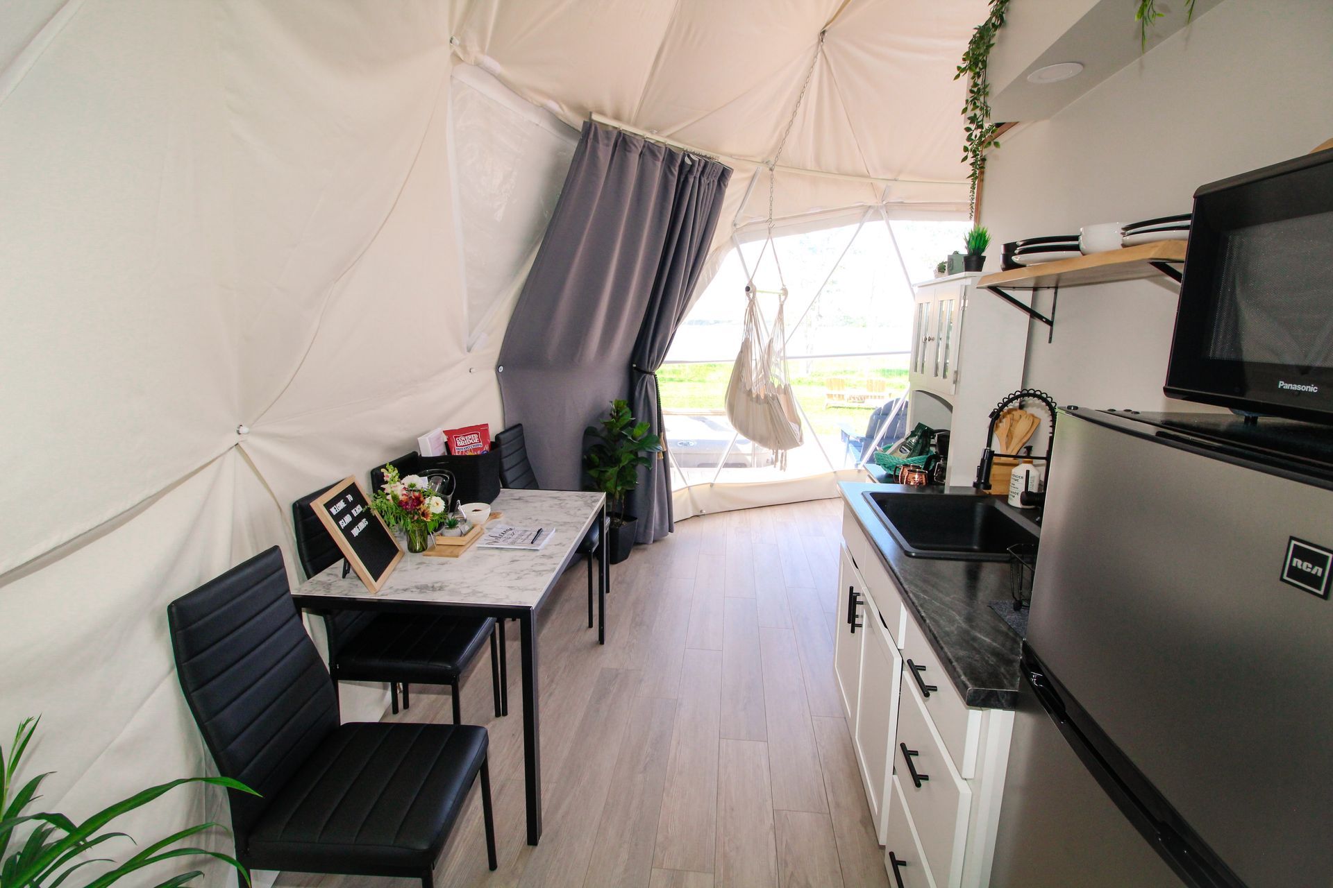 Kitchen in Wilderness Dome