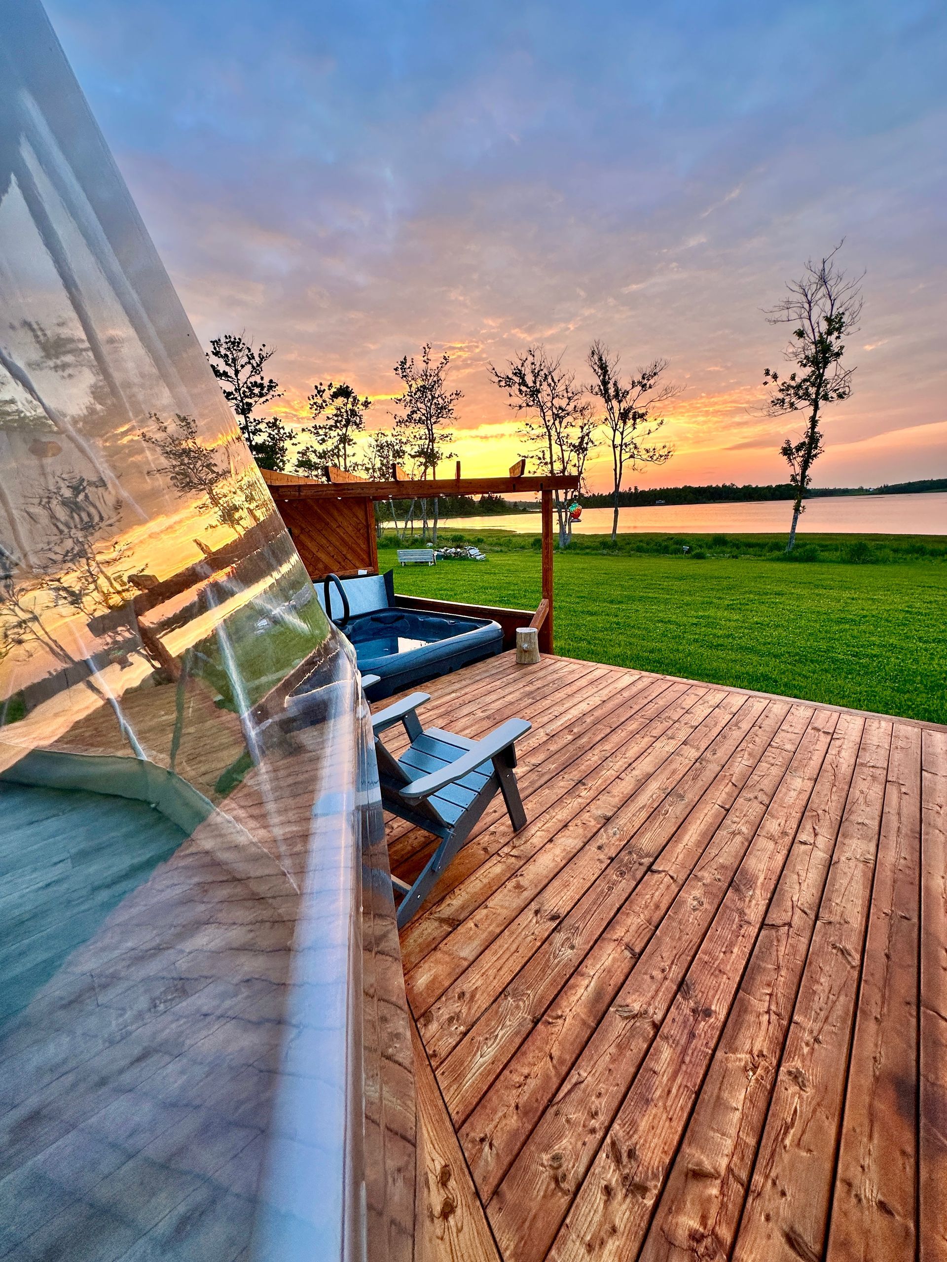 Dome Glamping = Sunsets + Hot Tubs 