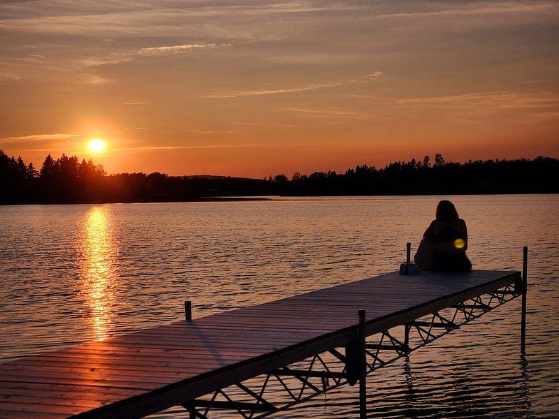 Sunset on the Dock 