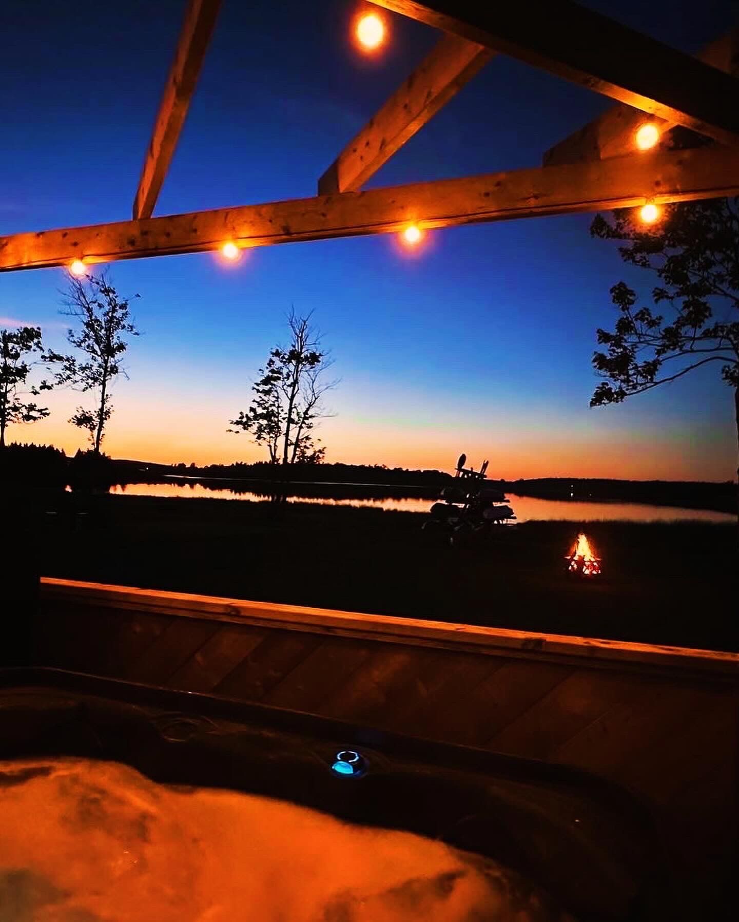 Relaxing Nights in the Hot Tub