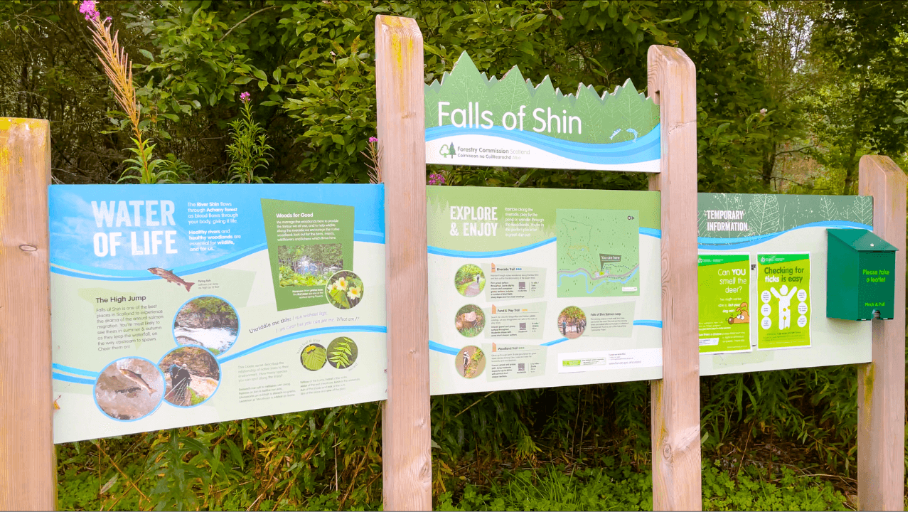 Falls of Shin Information Board