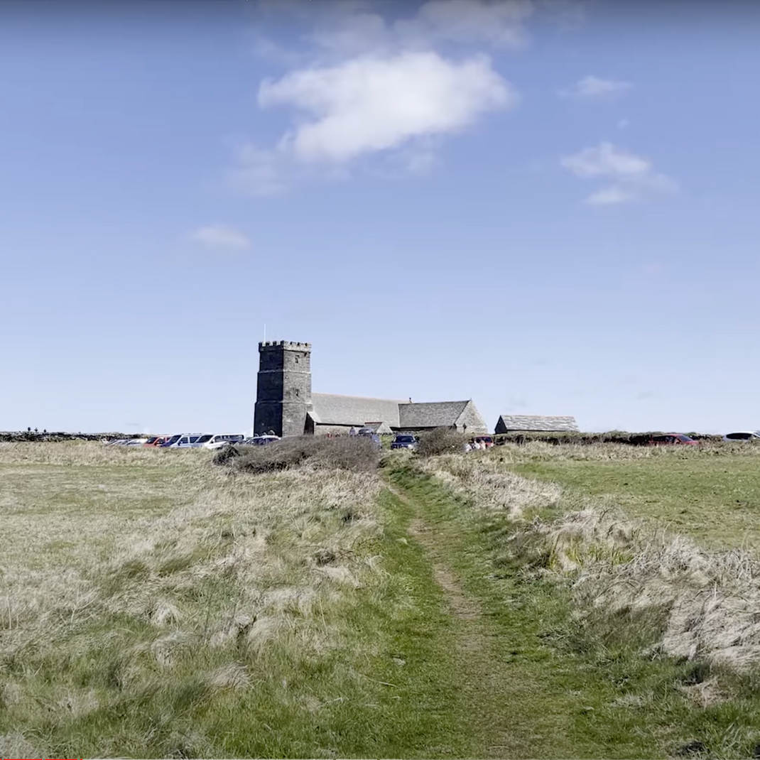 st materianas church tintagel and car park