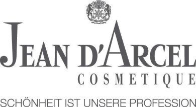 Ein schwarz-weißes Logo für Jean d'Arcel Cosmetique