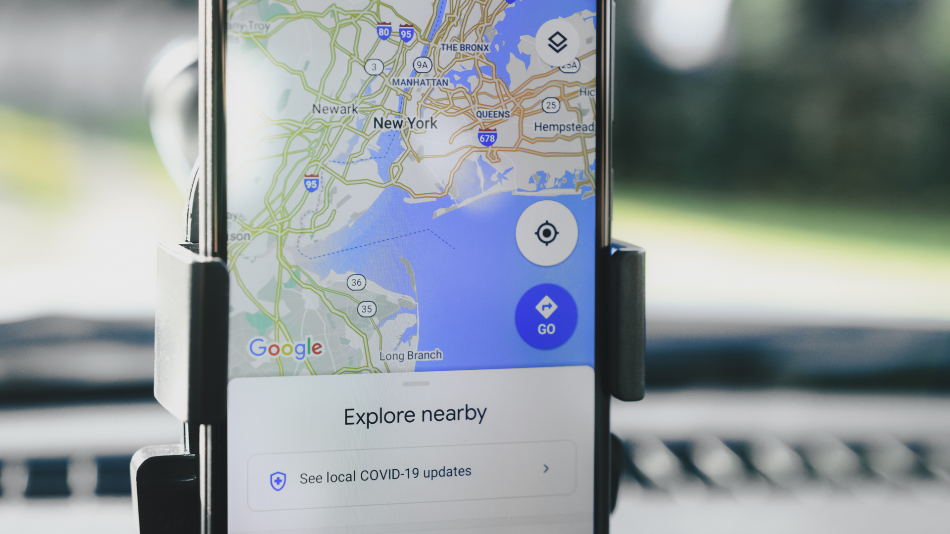 Google Map showing what to explore nearby that person searching