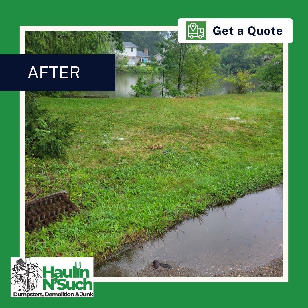 After our property clean up junk removal service