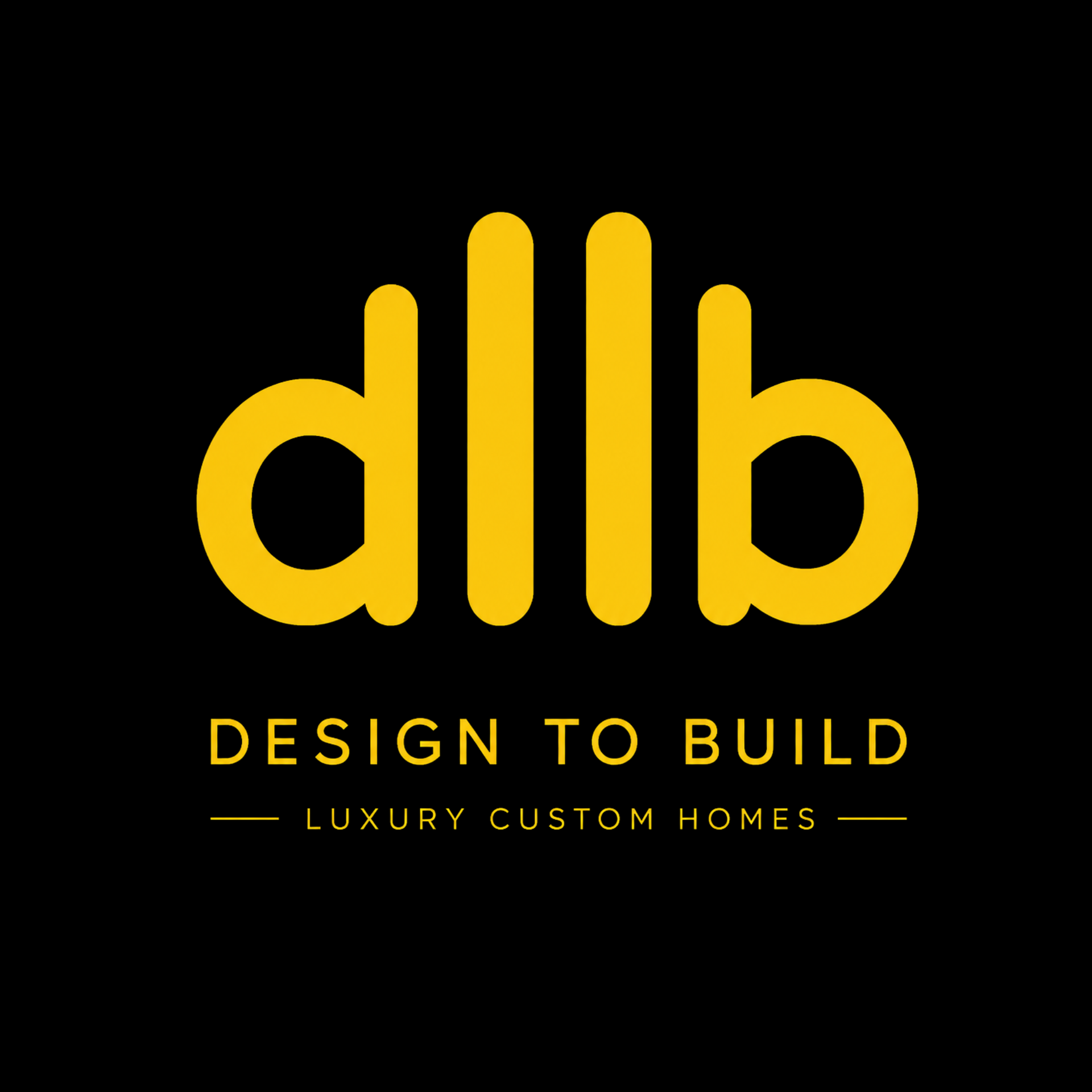 A logo for a company called design 2 build