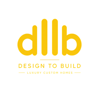 A logo for a company called design 2 build