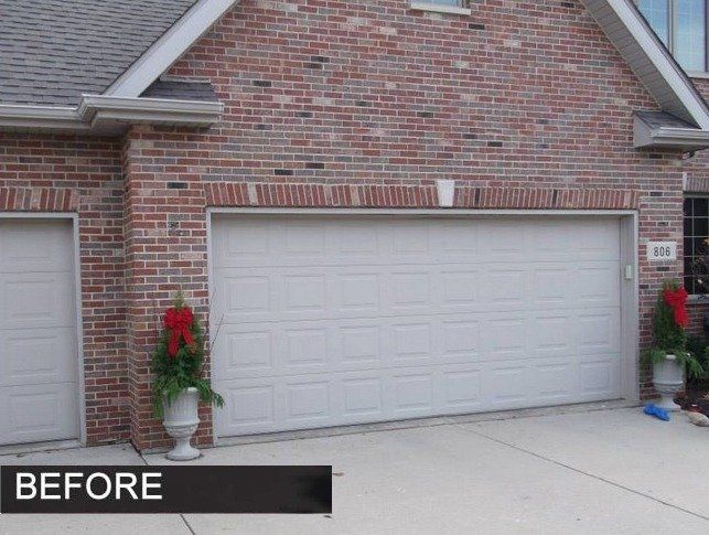 Before Residential Garage Door Repair – Joliet, IL – On Track Overhead Doors Inc.