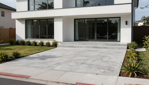 New residential concrete driveway completed by an expert Concrete Contractor in Kent WA.